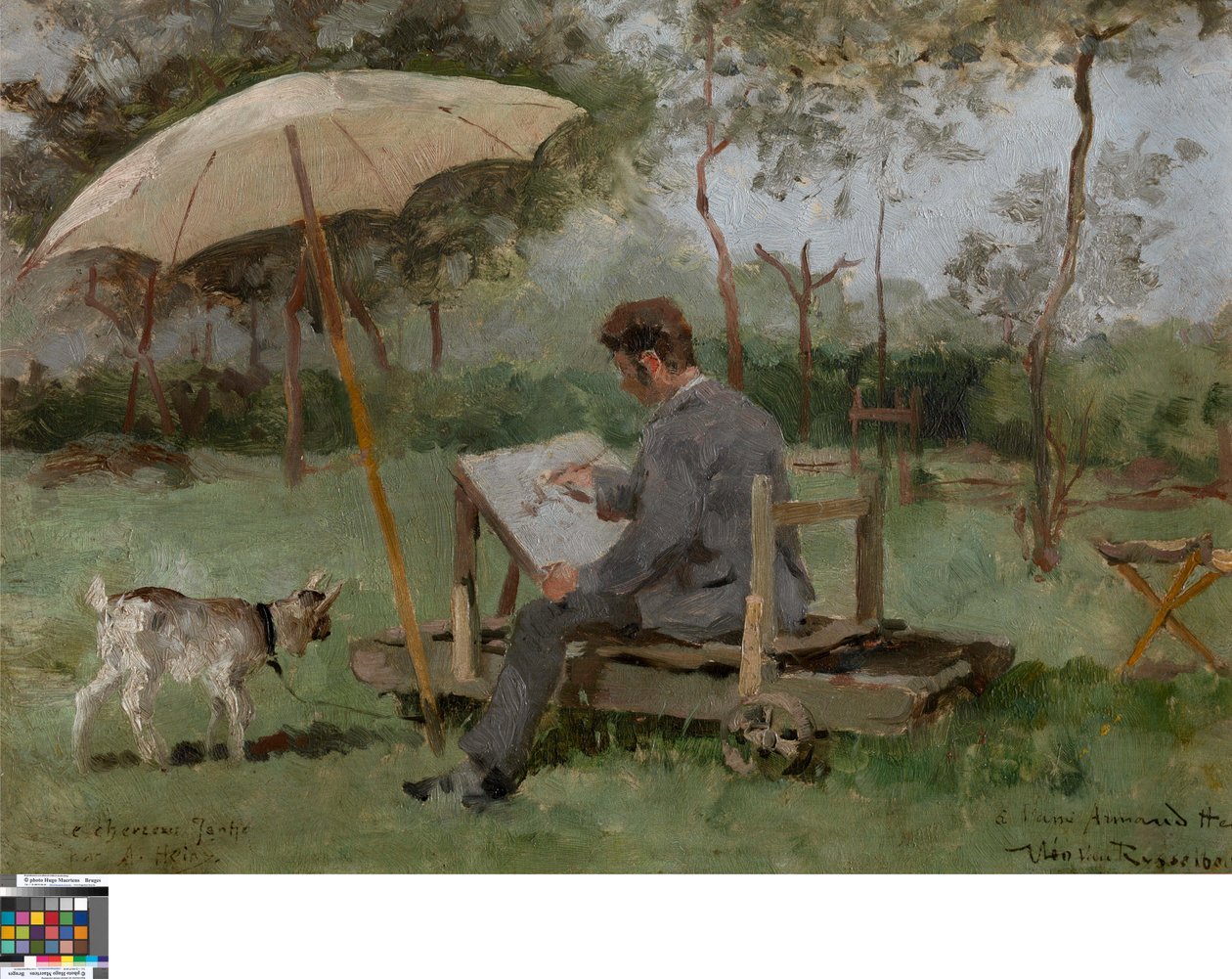 Armand Heins Målning utomhus av Théo van Rysselberghe