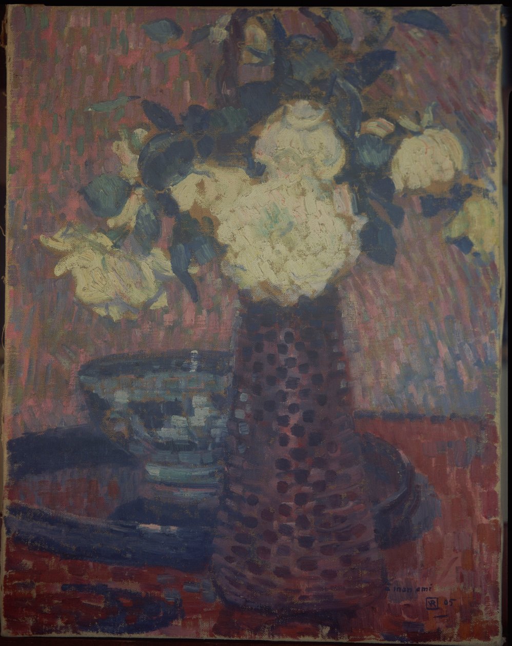 Bukett av blommor, 1905 av Théo van Rysselberghe