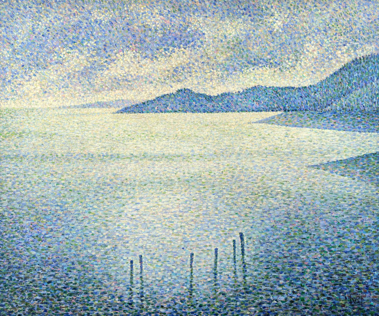 Kustscen, ca. 1892-1893 av Théo van Rysselberghe