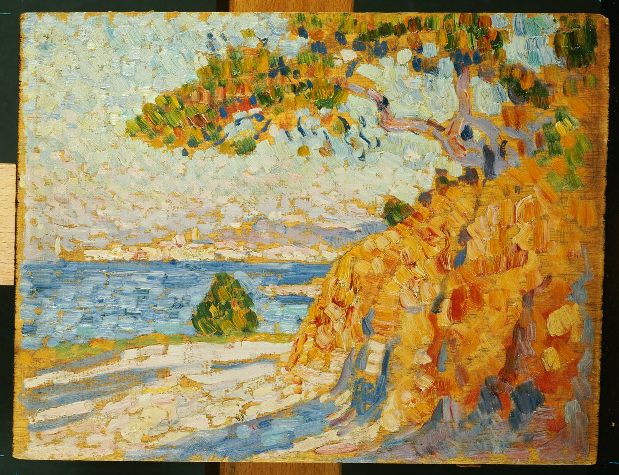 Landsbygden vid middagstid, 1895 av Théo van Rysselberghe