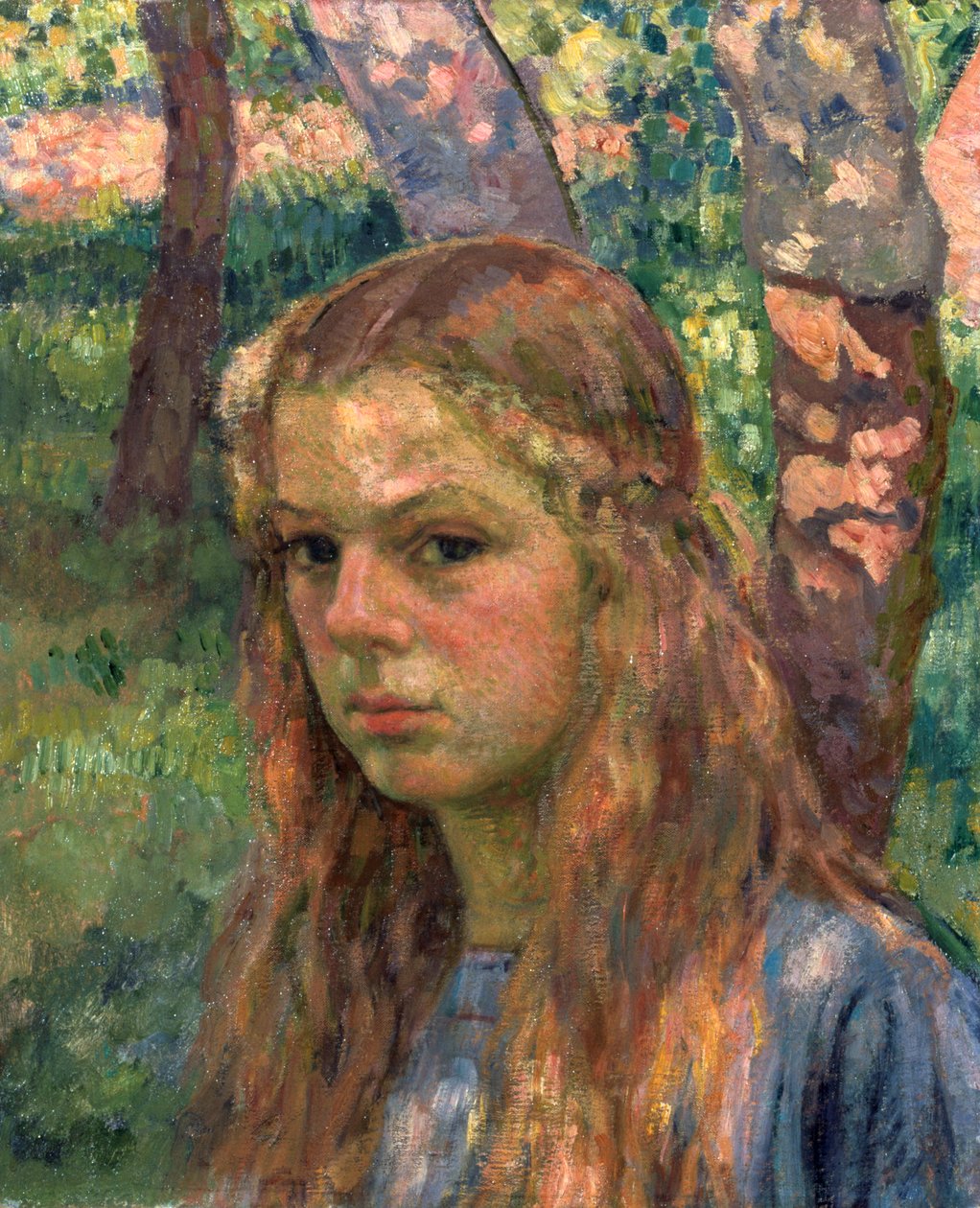 Porträtt av en flicka, 1900-talet. av Théo van Rysselberghe