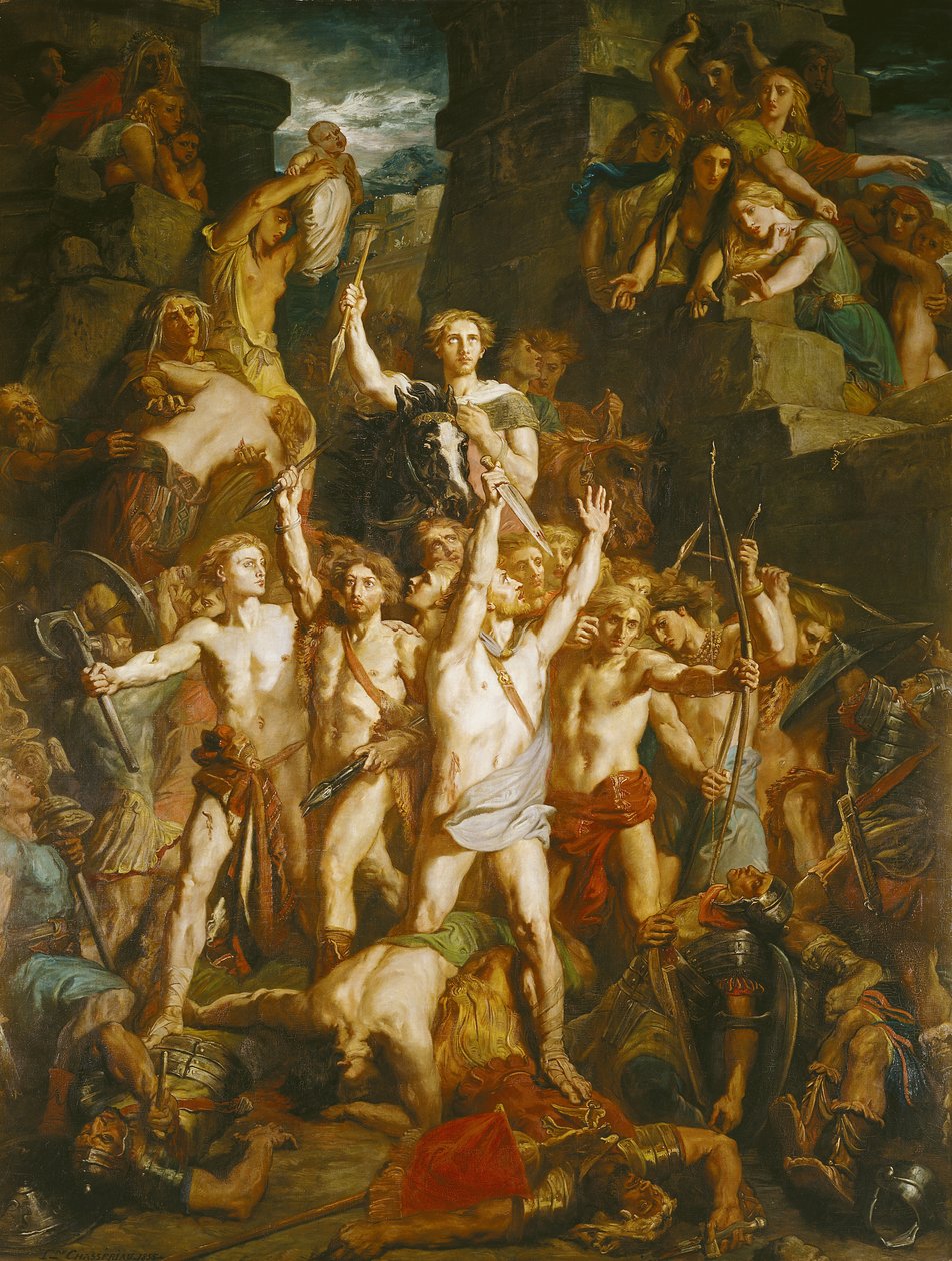 Galliens försvar, 1855 av Théodore Chassériau