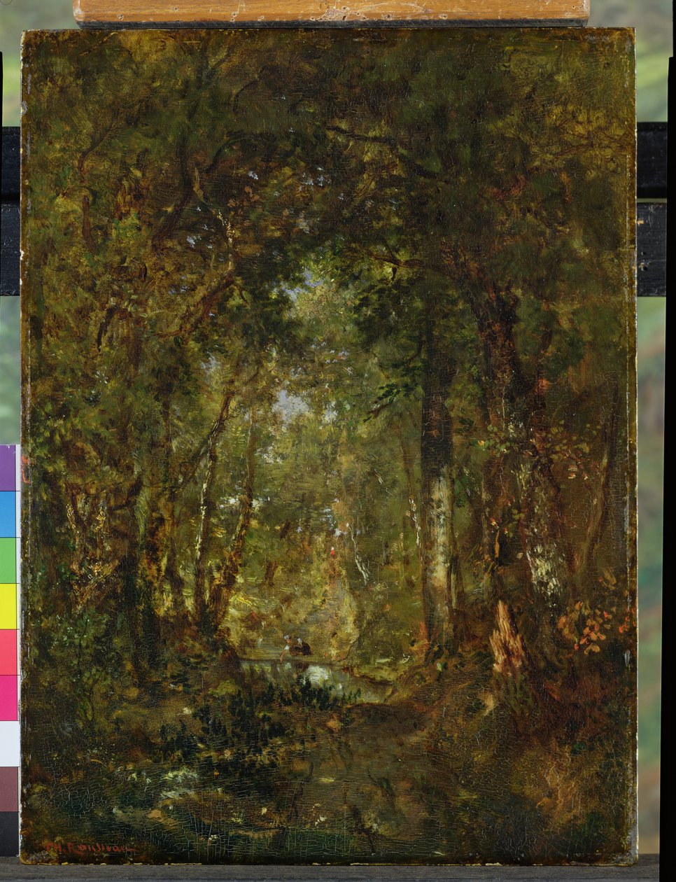 I skogen vid Fontainebleau av Pierre Etienne Theodore Rousseau