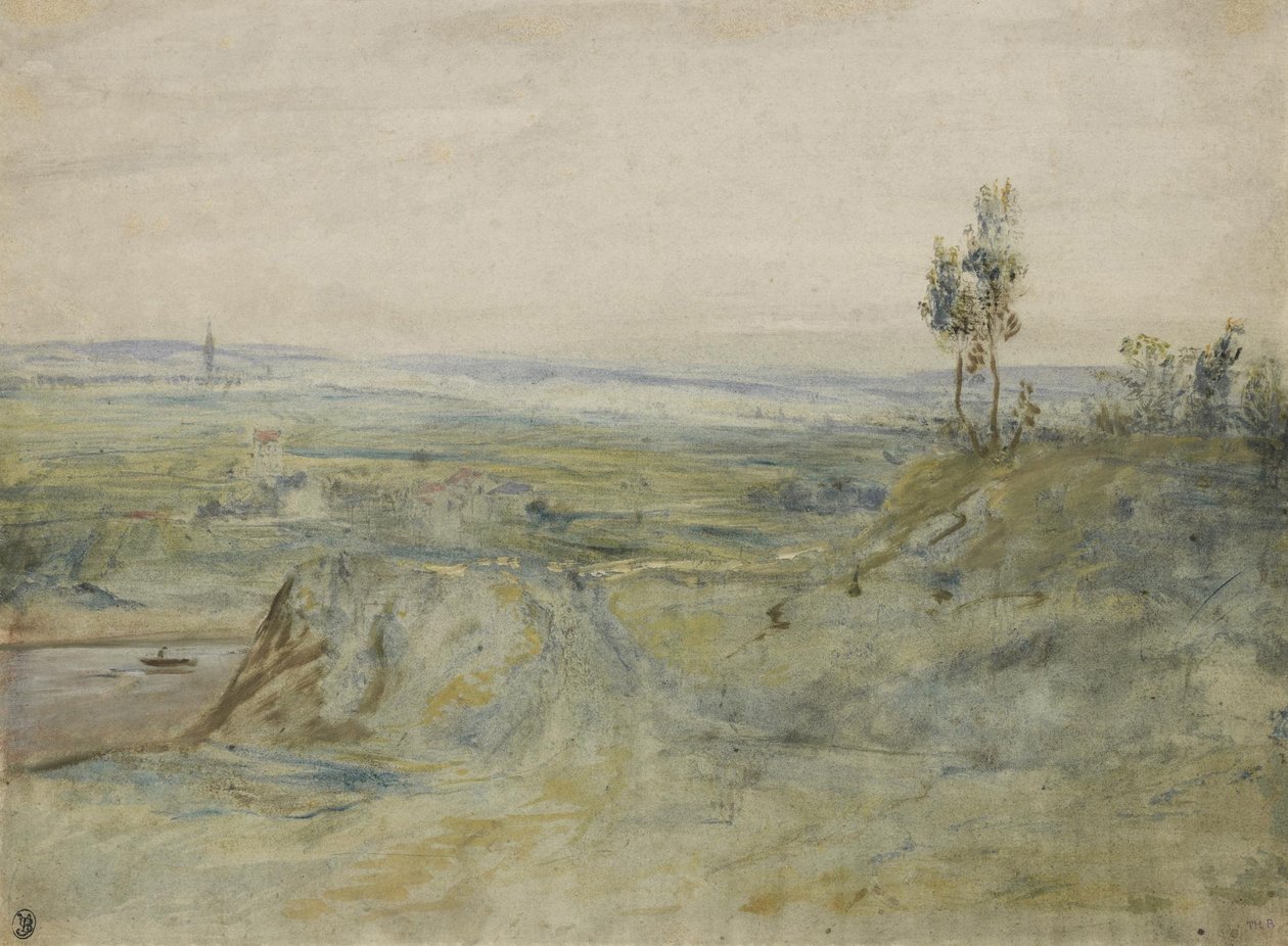 La Plaine, vue des hauterus de Meudon av Pierre Etienne Theodore Rousseau