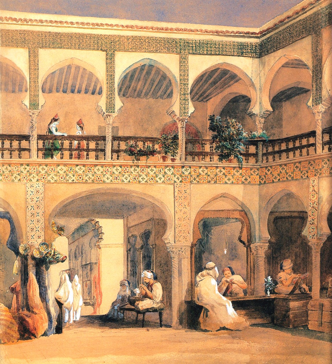 Bazaar i Orleans, 1840-talet. av Théodore Chassériau