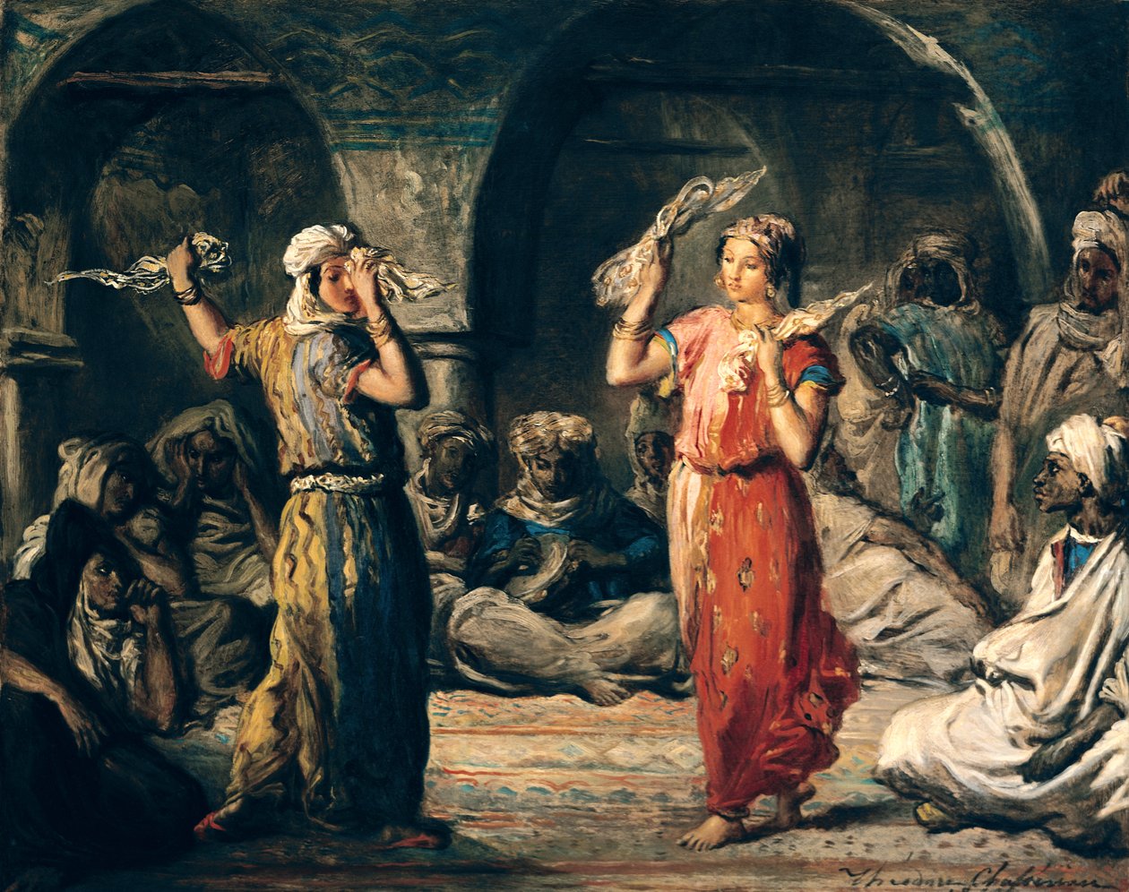Näsdukarnas dans, 1849 av Théodore Chassériau