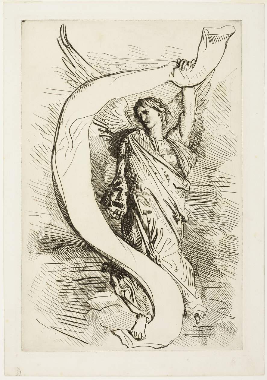 Frontispice, från Othello av Théodore Chassériau