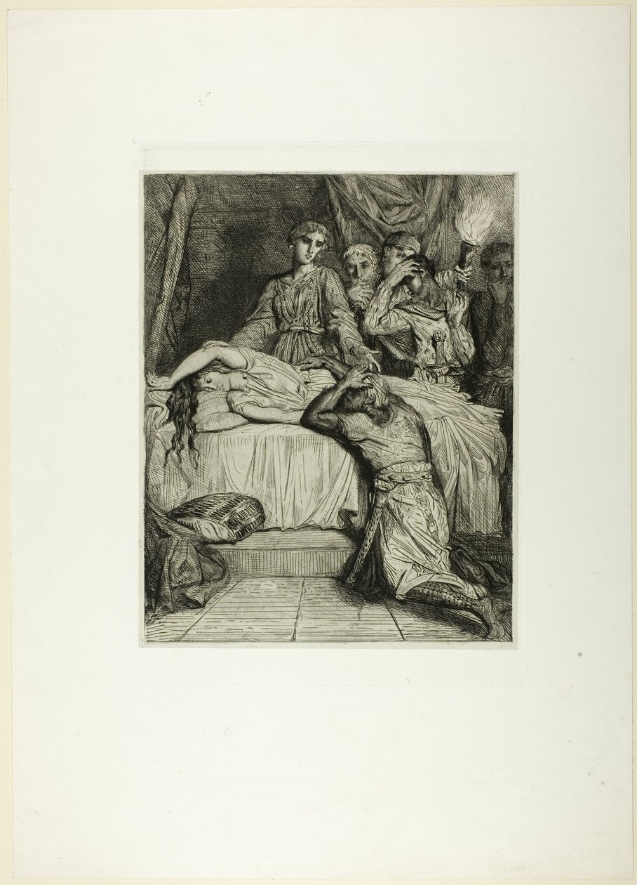 åh! åh! Åh!, tallrik fjorton från Othello av Théodore Chassériau
