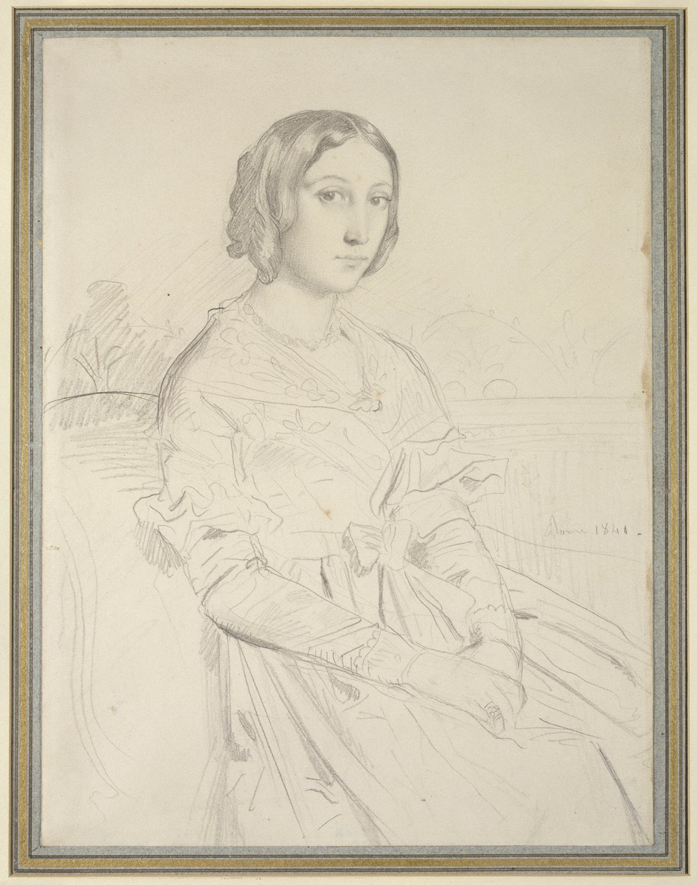 Porträtt av en ung kvinna, 1841 av Théodore Chassériau
