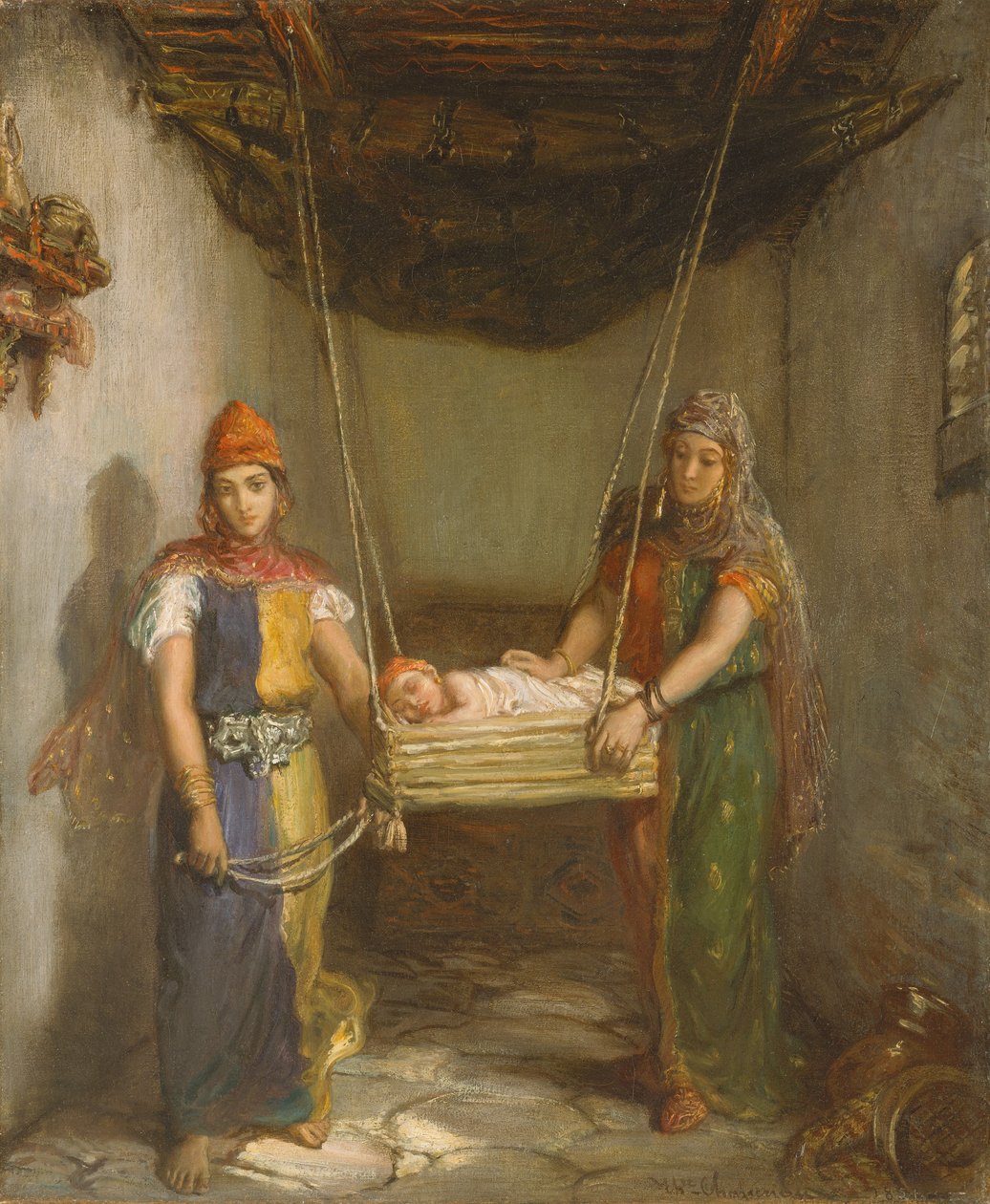 Scen i de judiska kvarteren i Constantine, 1851. av Théodore Chassériau