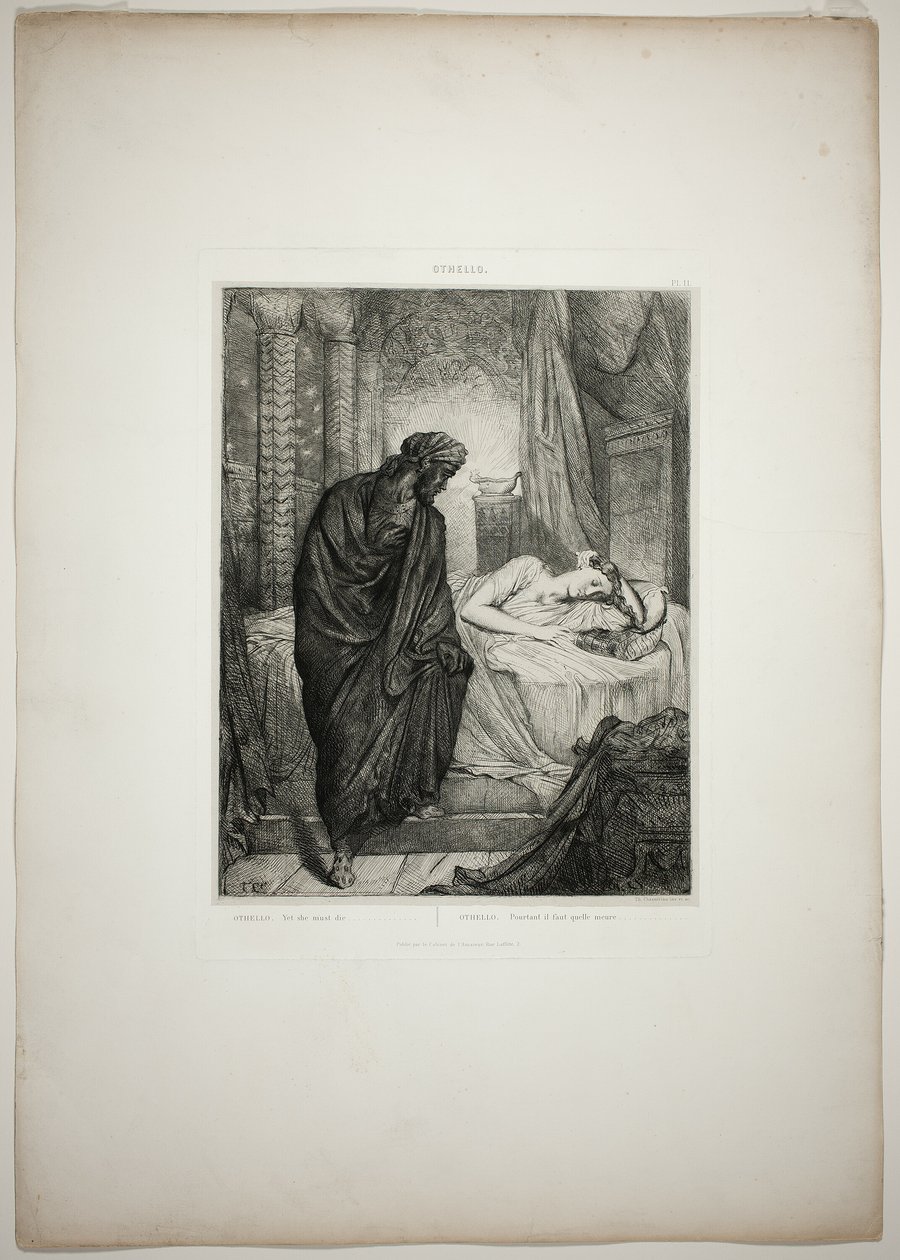 Yet She Must Die, planka elva ur Othello av Théodore Chassériau