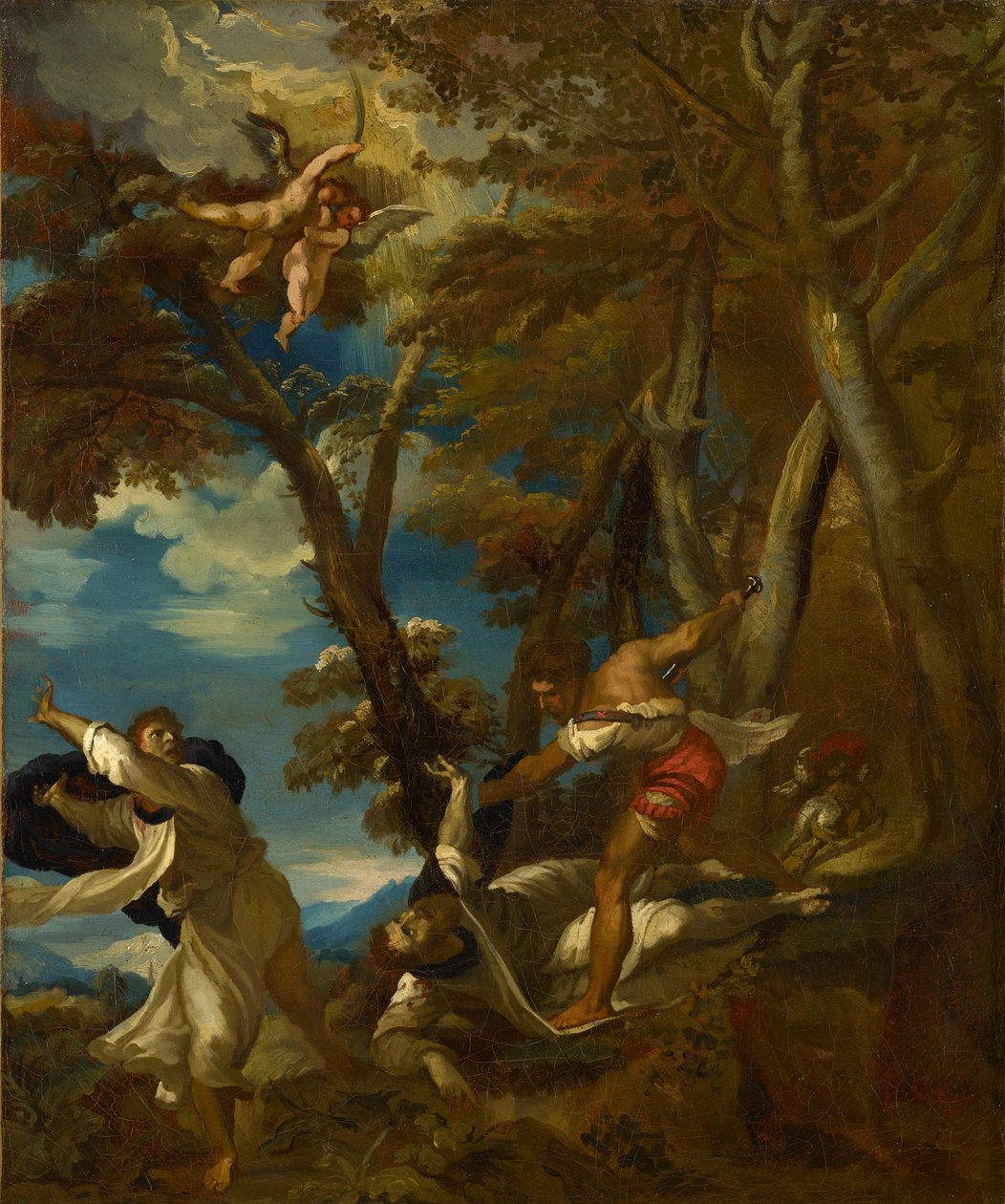 Sankt Petrus martyrskap (efter Titianus) av Theodore Gericault