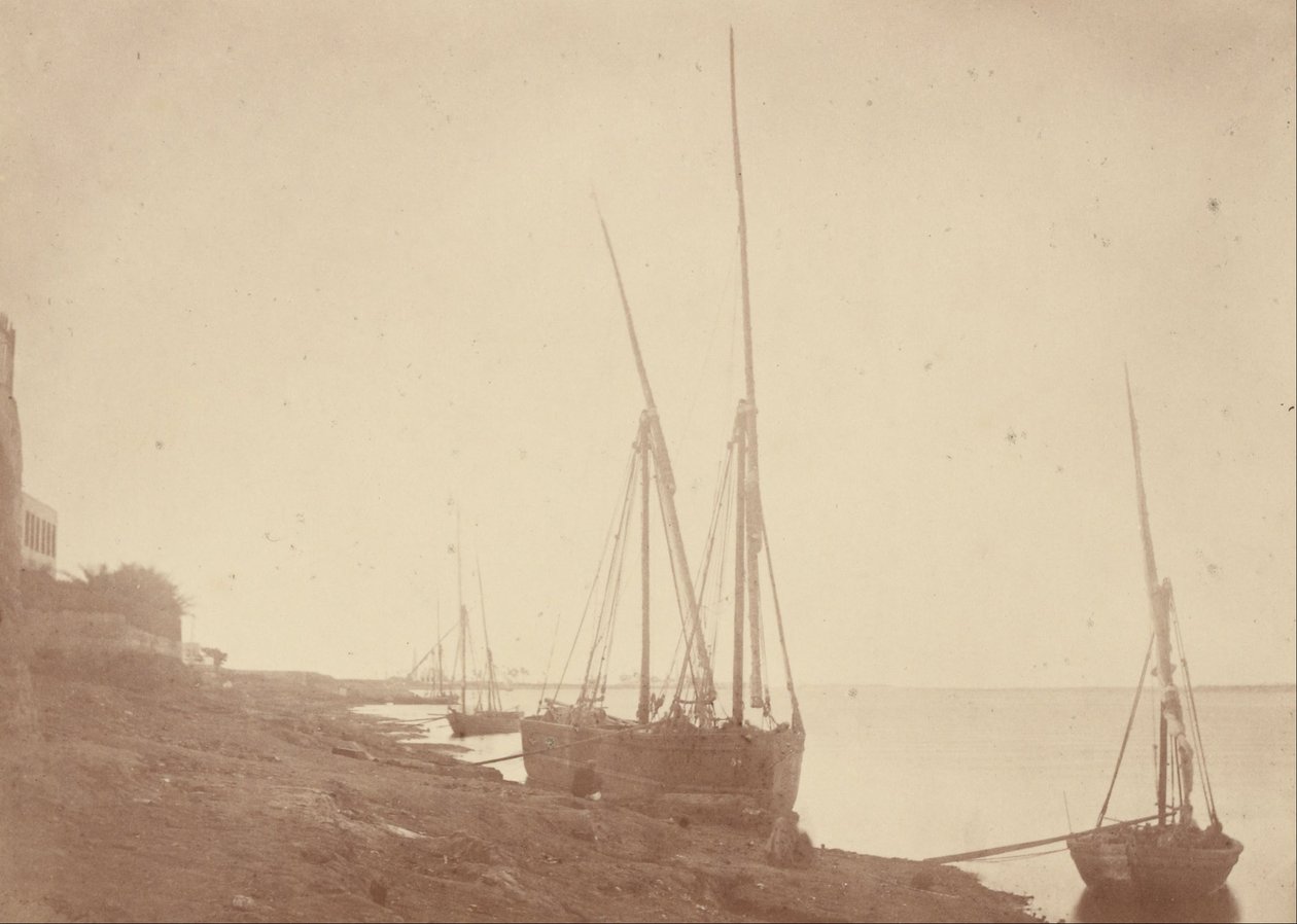Segelbåtar på Nilen av Théodule Devéria