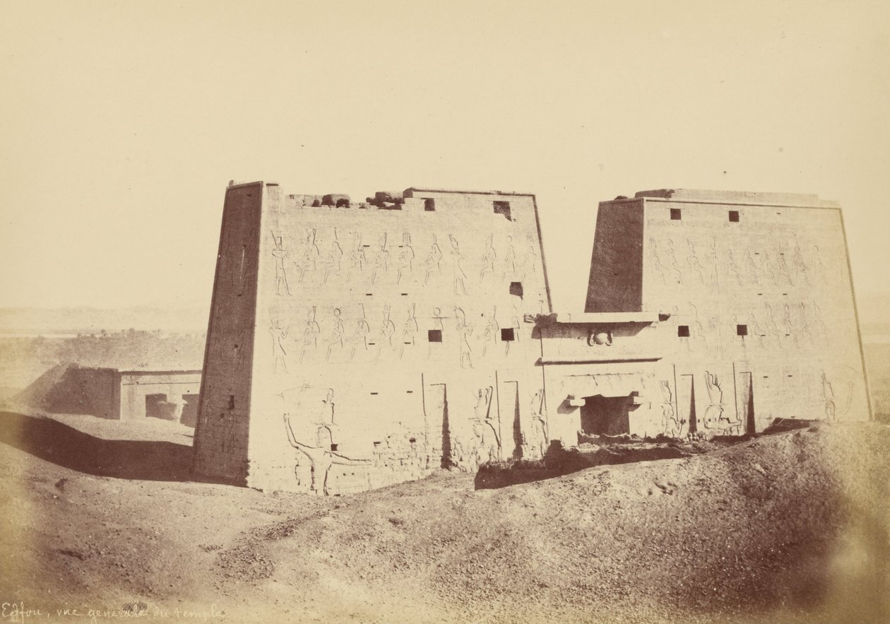 Översikt över Edfu-templet av Théodule Devéria