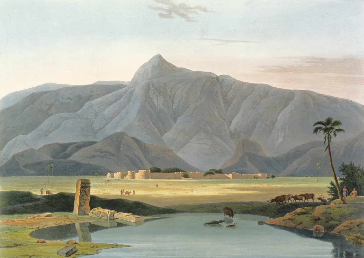 Chevalpettore, tavla V från del 6 i "Oriental Scenery", pub. 1804 (akvatint) av Thomas und William Daniell