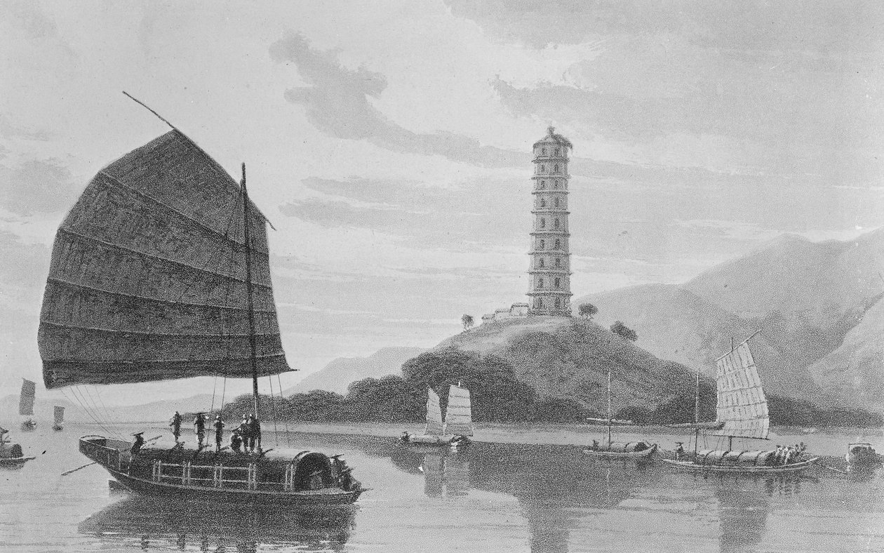Whampoa Pagoda, 1810 av Thomas und William Daniell