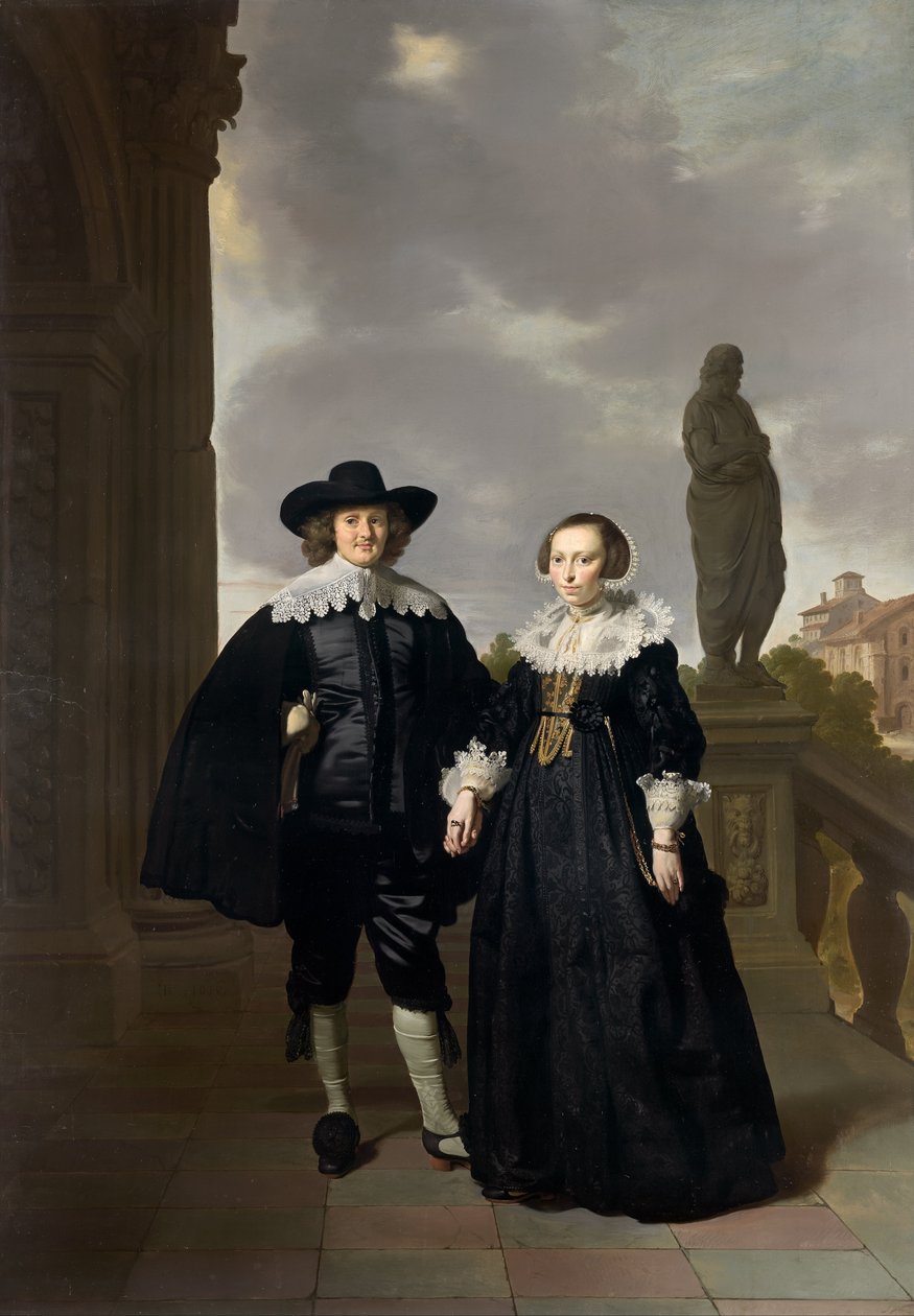 Frederick van Velthuysen and his wife, Josina av Thomas de Keyser