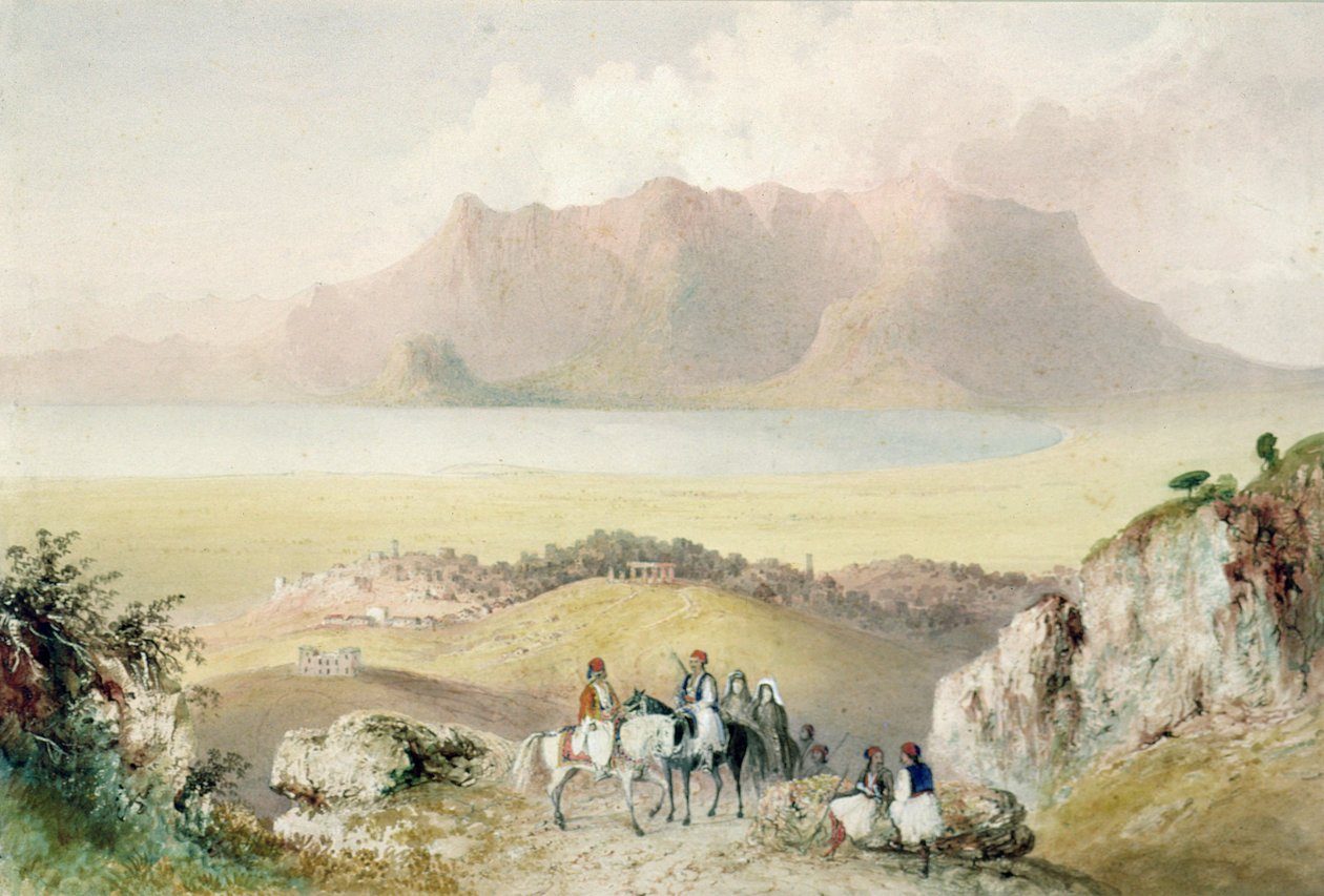En vy i Grekland av Thomas Allom