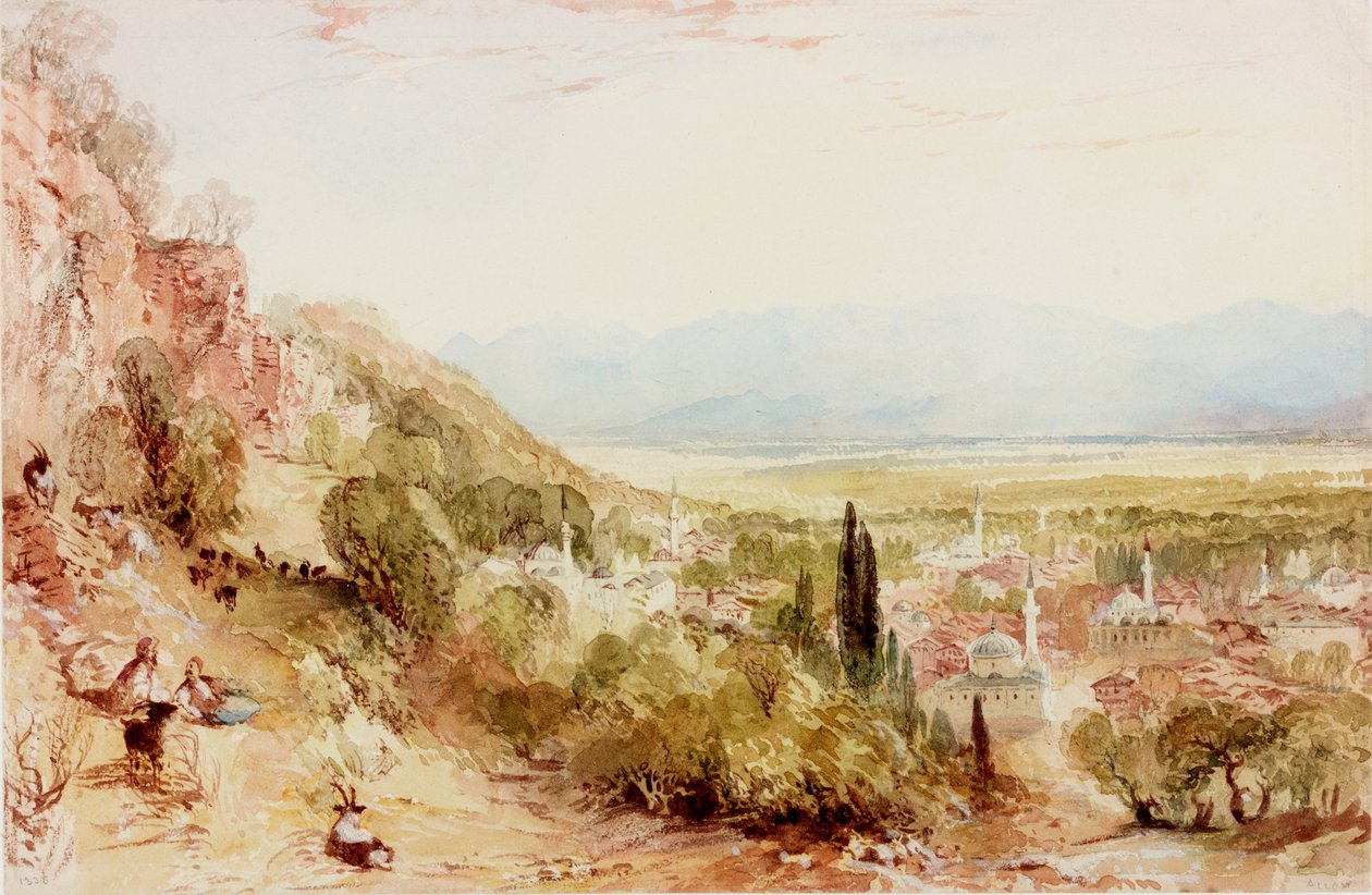 Meanderslätten, Mindre Asien (bc och wc på papper) av Thomas Allom