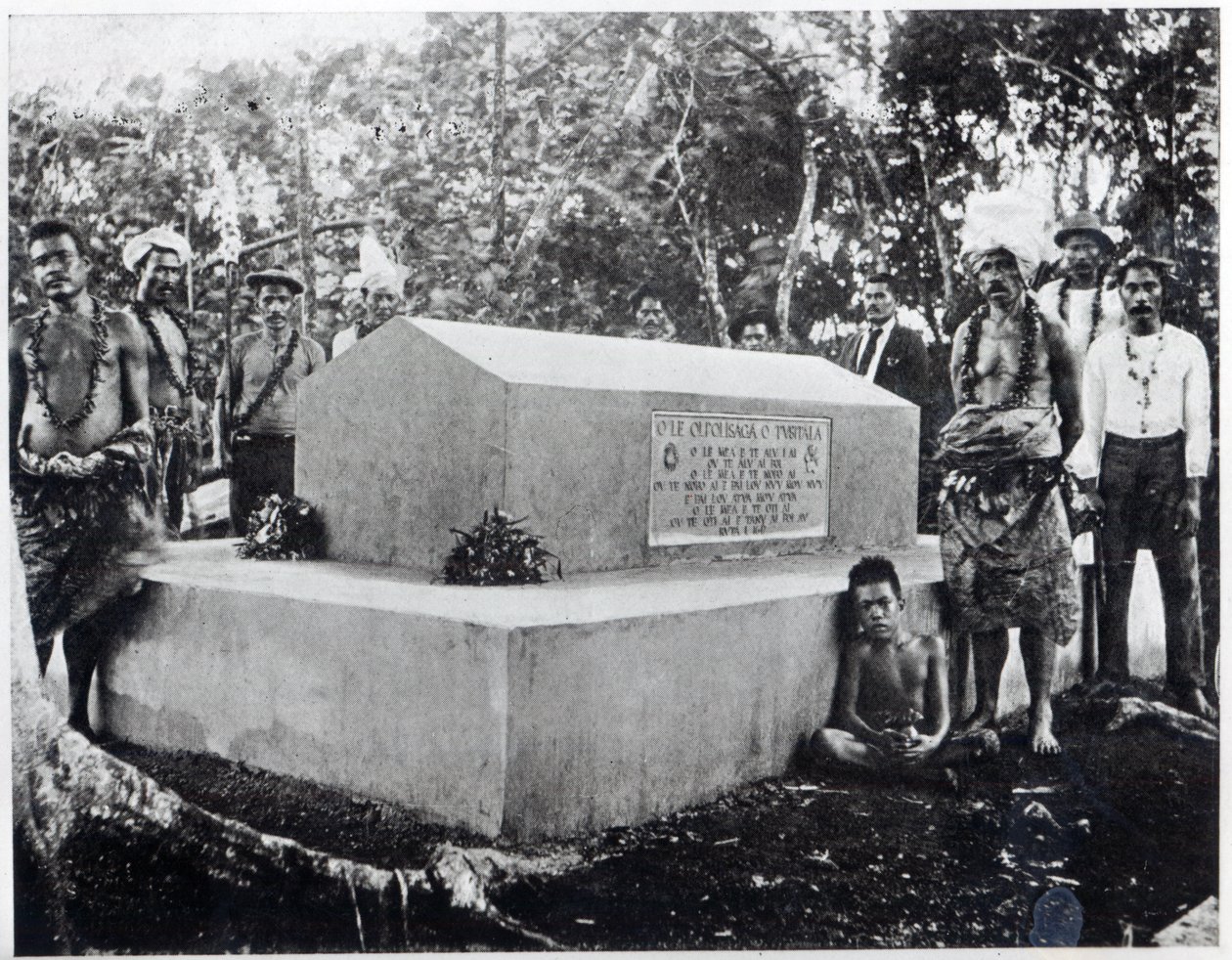 Tusitalas grav, Robert Louis Stevensons grav i Apia, Samoa av Thomas Andrew