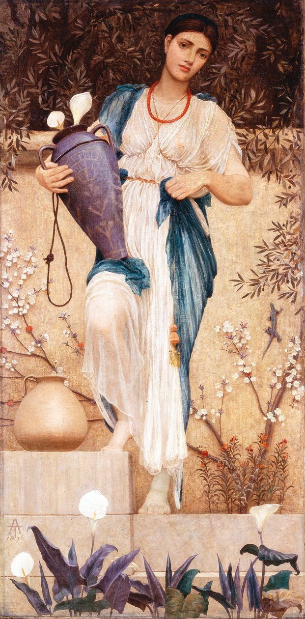 Kvinna med Lillies, 1876 av Thomas Armstrong
