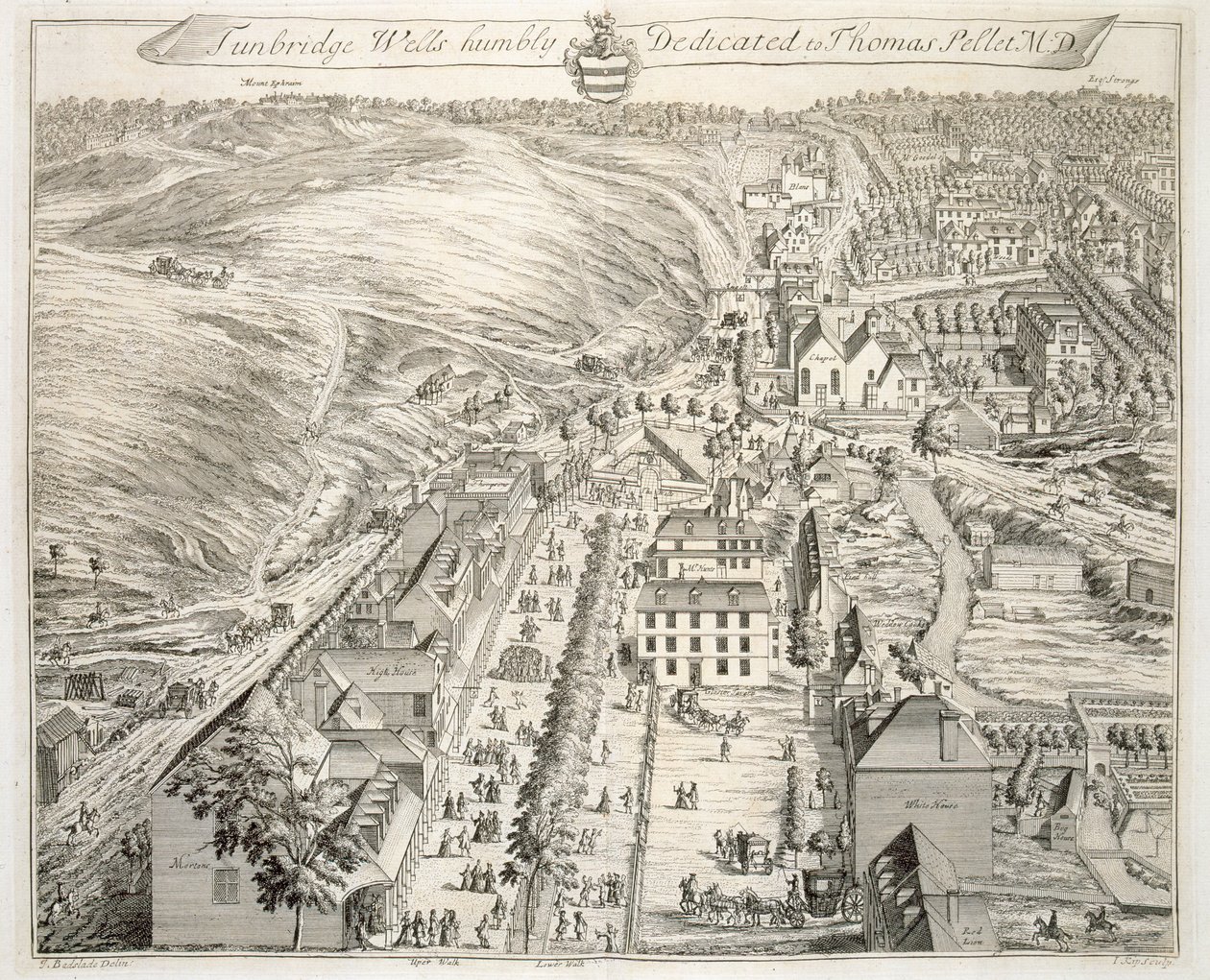 Tunbridge Wells, från "Thirty Six Different Views of Noblemen and Gentlemen