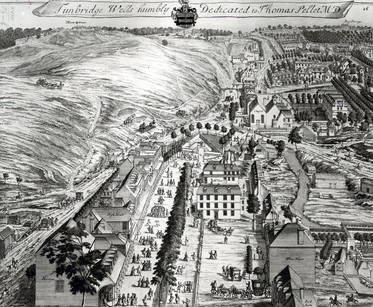 Tunbridge Wells, från "Thirty Six Different Views of Noblemen and Gentlemen