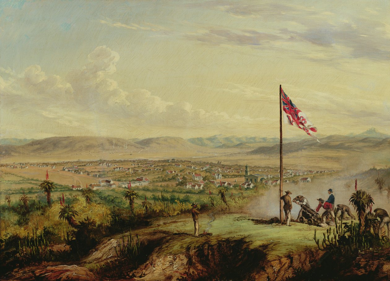 Utsikt över Fort Beaufort av Thomas Baines
