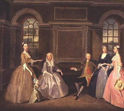Familjerna Broke och Bowes, 1740 av Thomas Bardwell