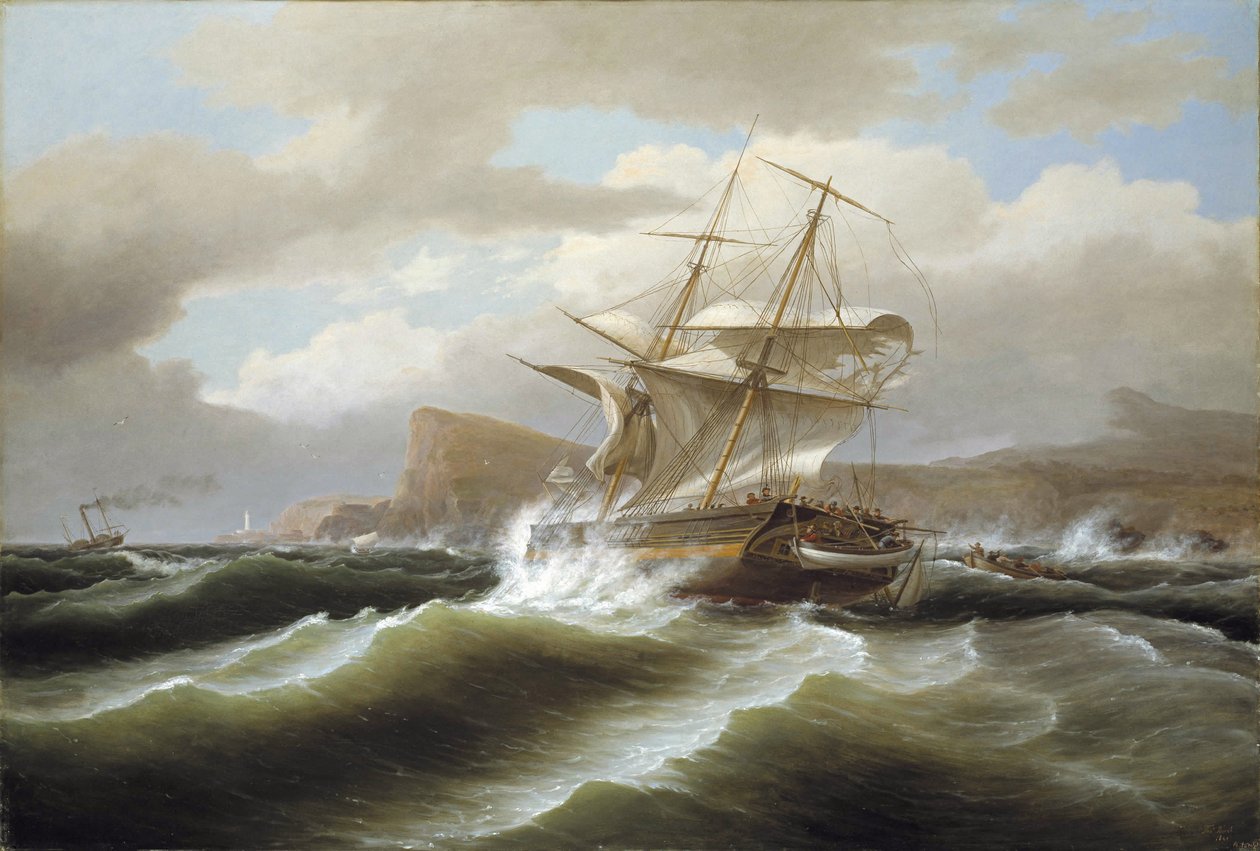 Ett amerikanskt fartyg i nöd av Thomas Birch