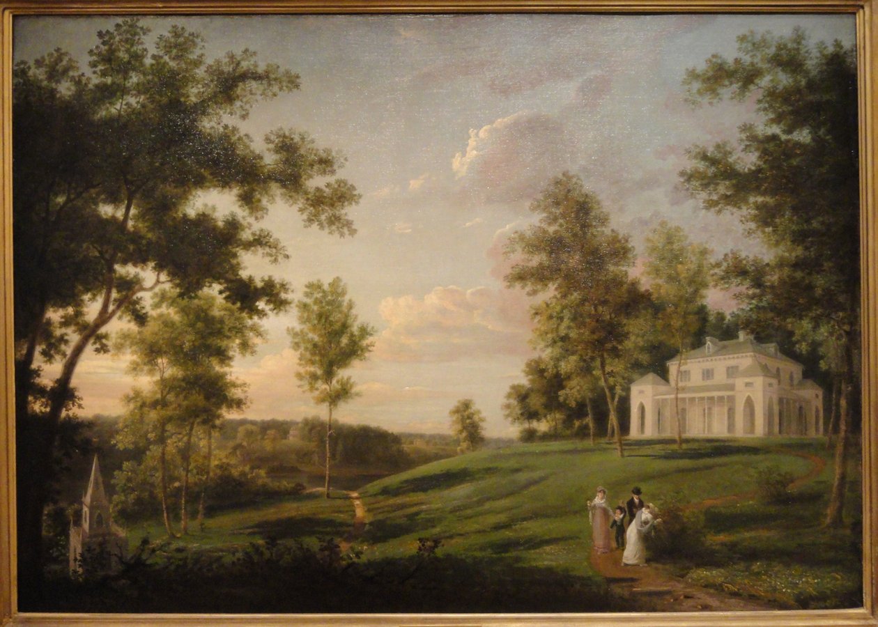 Southeast View of Sedgeley Park av Thomas Birch
