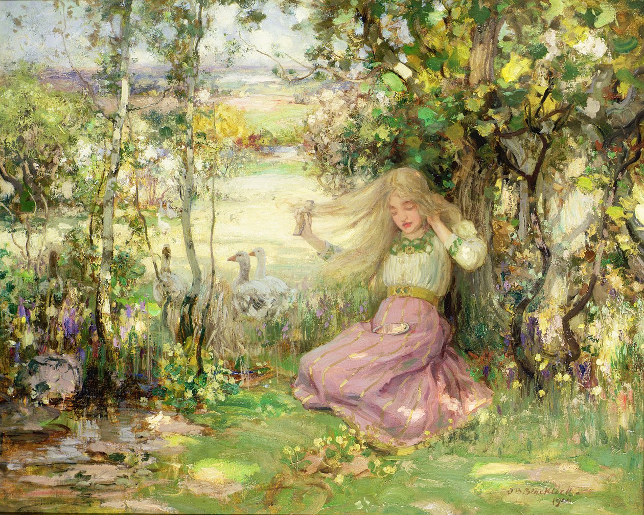A Spring Idyll, 1900 av Thomas Blacklock