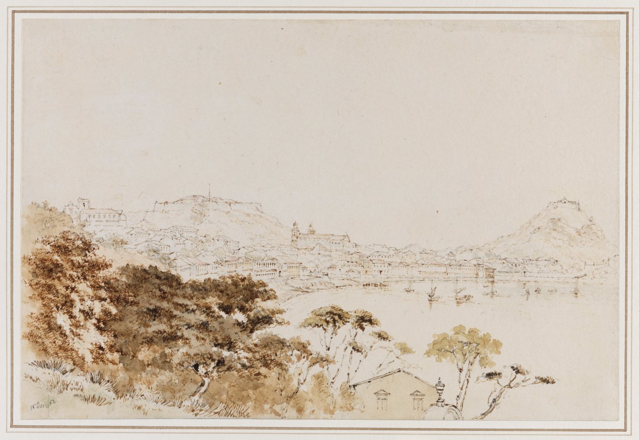 Extensive view of Macao from Penha Hill av Thomas Boswall Watson