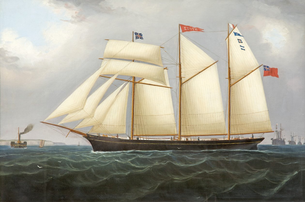 Skonaren Edith, 1890-1900 av Thomas Chidgey