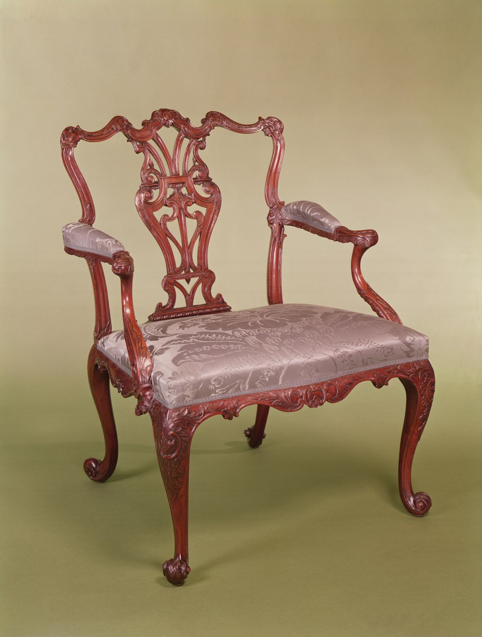 Fåtölj av Thomas Chippendale, ca 1760 (mahogny) av Thomas Chippendale