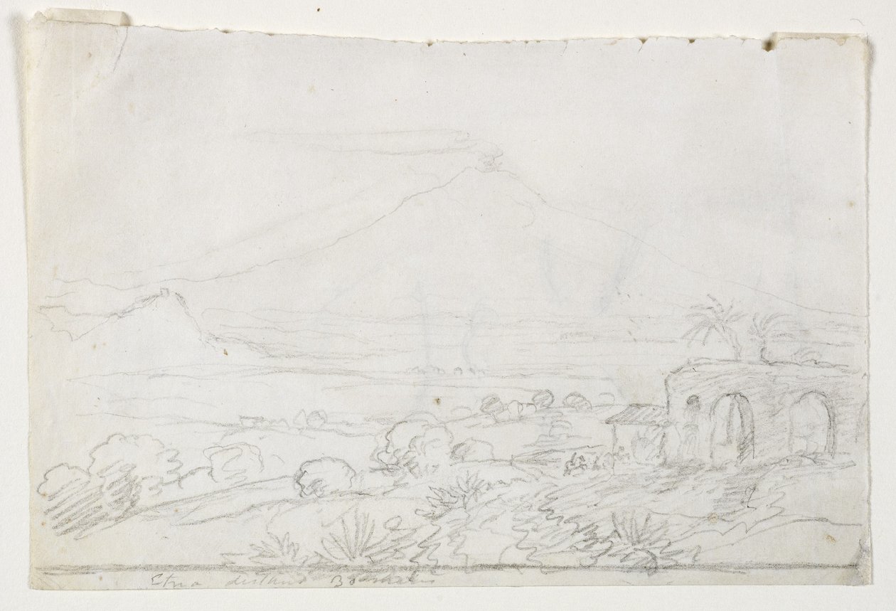 Aetna från ett avstånd av trettio mil, 1842 av Thomas Cole