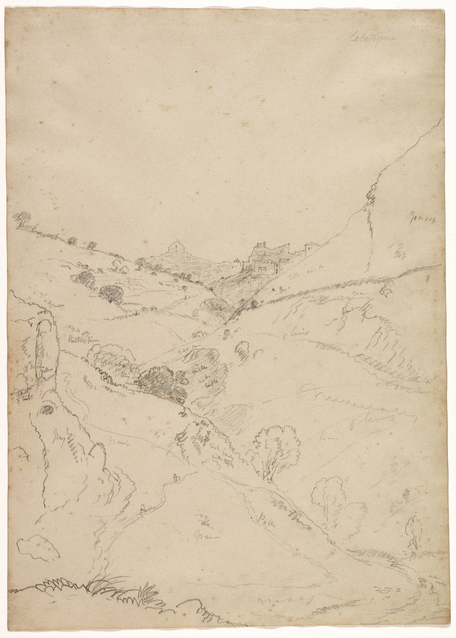Calatafimi, Sicilien, 1842 av Thomas Cole