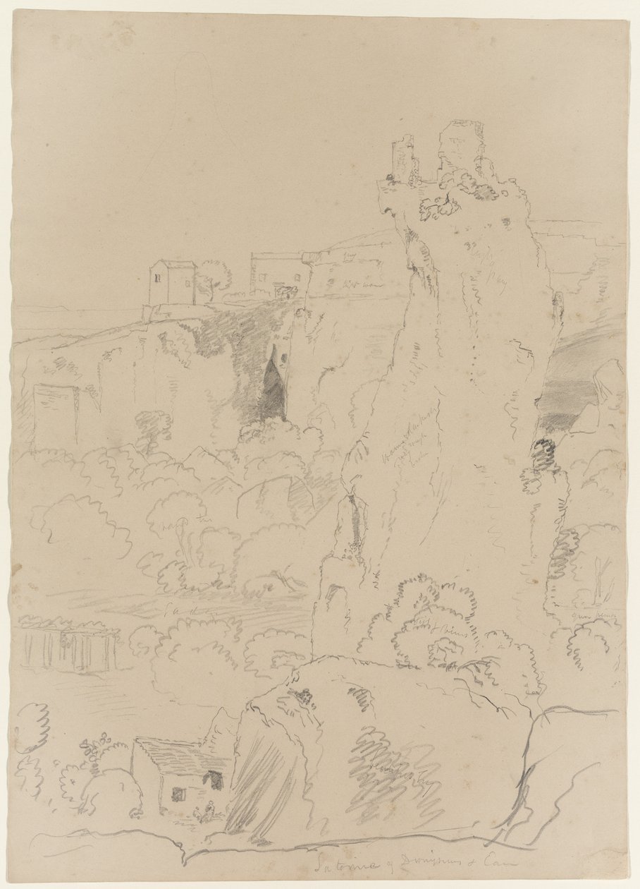 Dionysos öra i Latomia del Paradiso, Syrakusa, Sicilien, 1842 av Thomas Cole