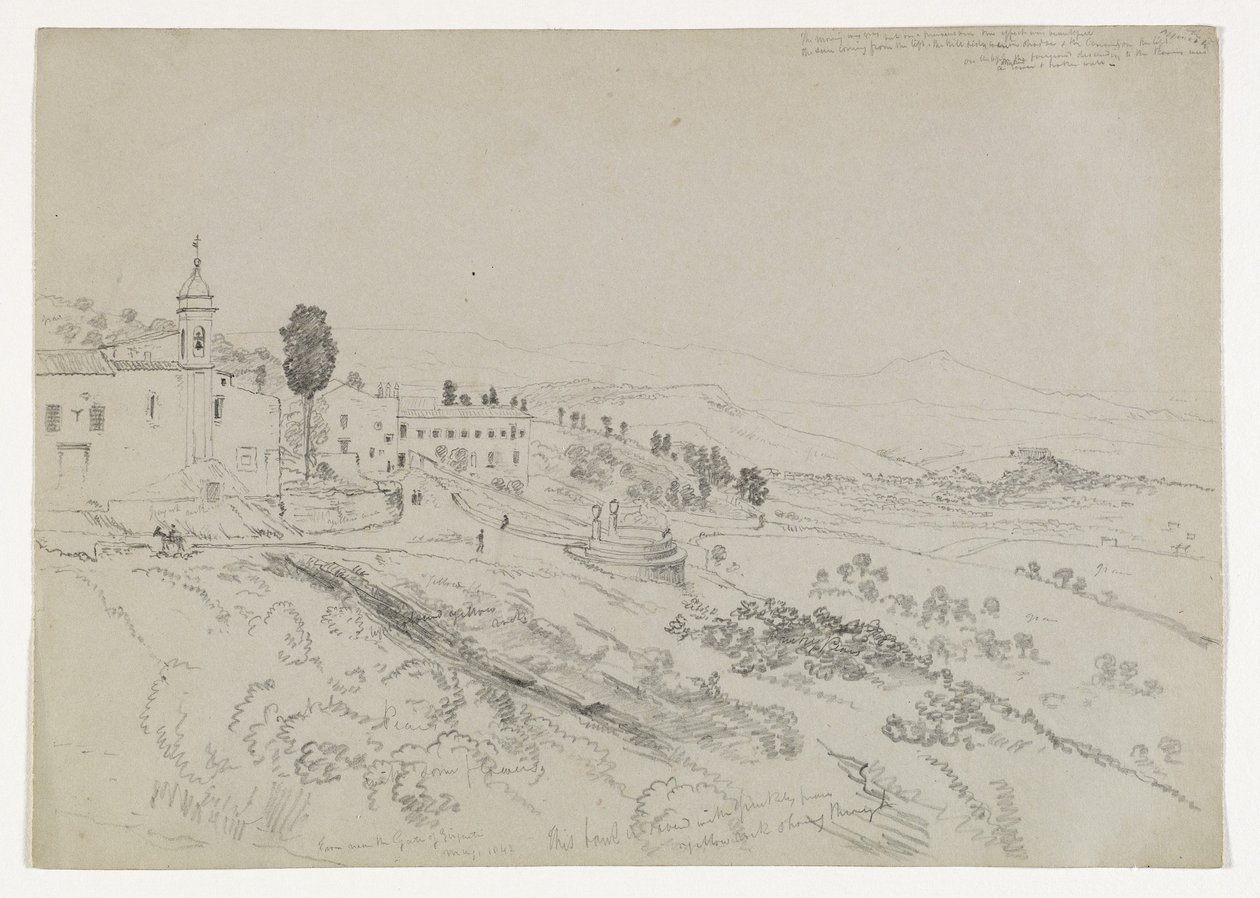 Från porten till Girgenti, Sicilien, 1842 av Thomas Cole