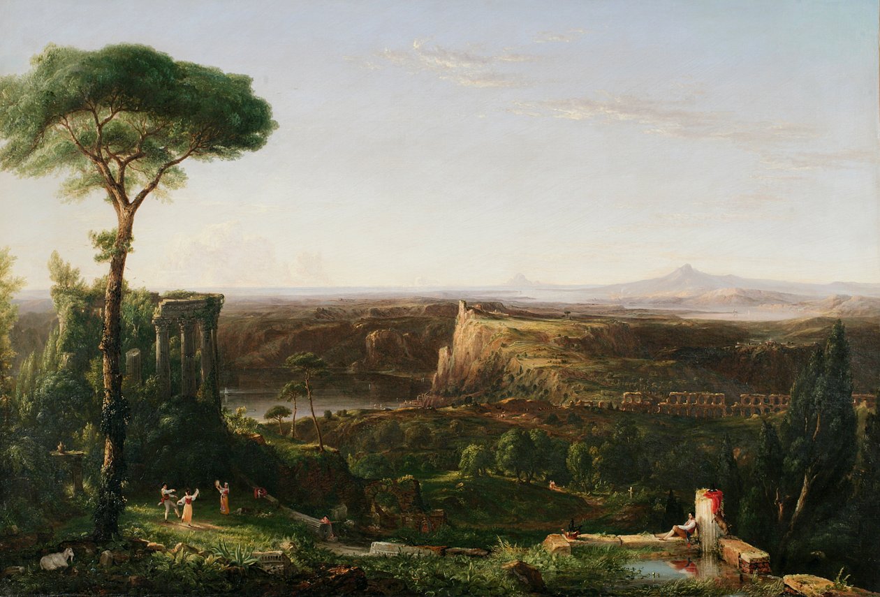 Italiensk scenkomposition, 1833 av Thomas Cole