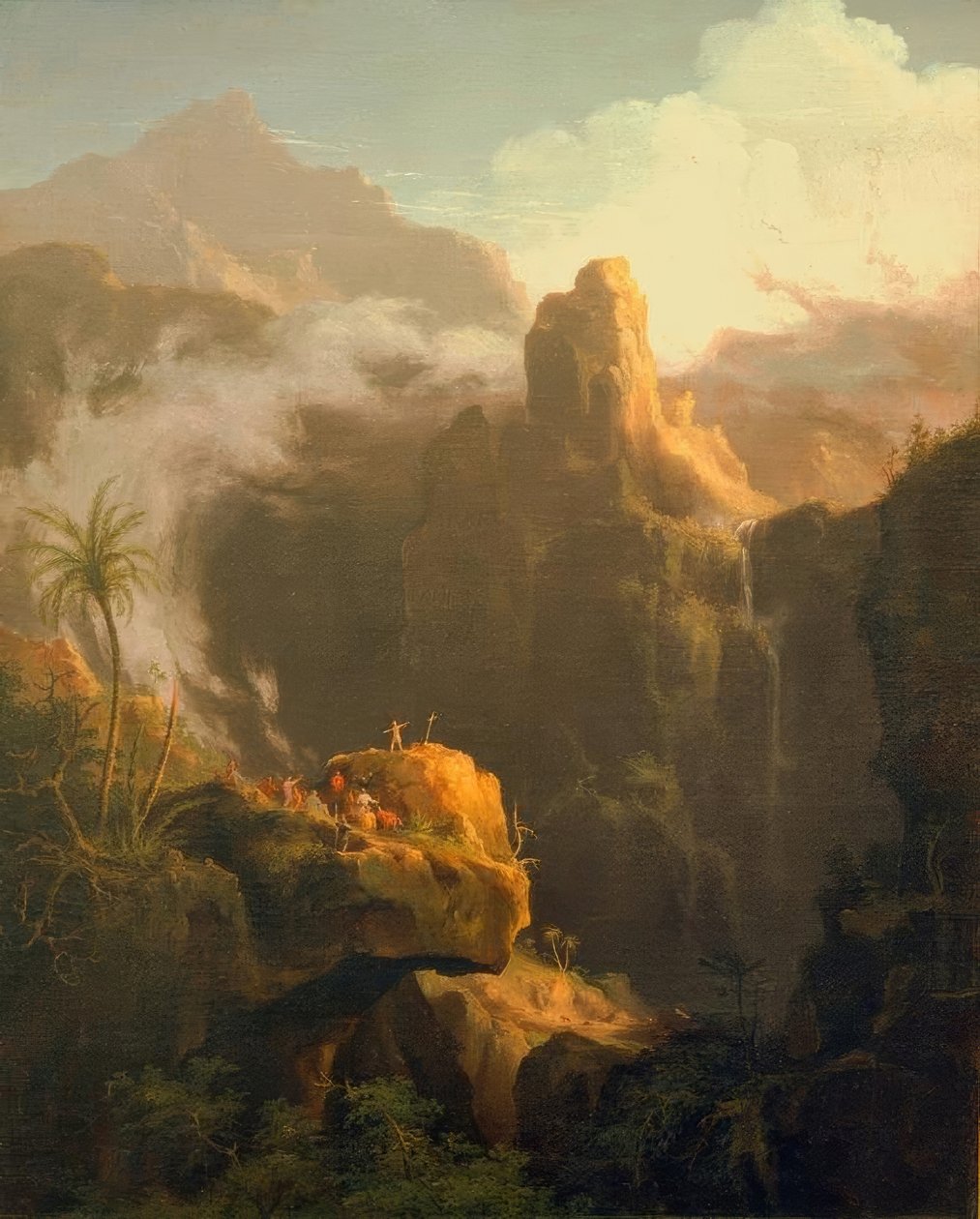 Landskapskomposition, St John i vildmarken av Thomas Cole