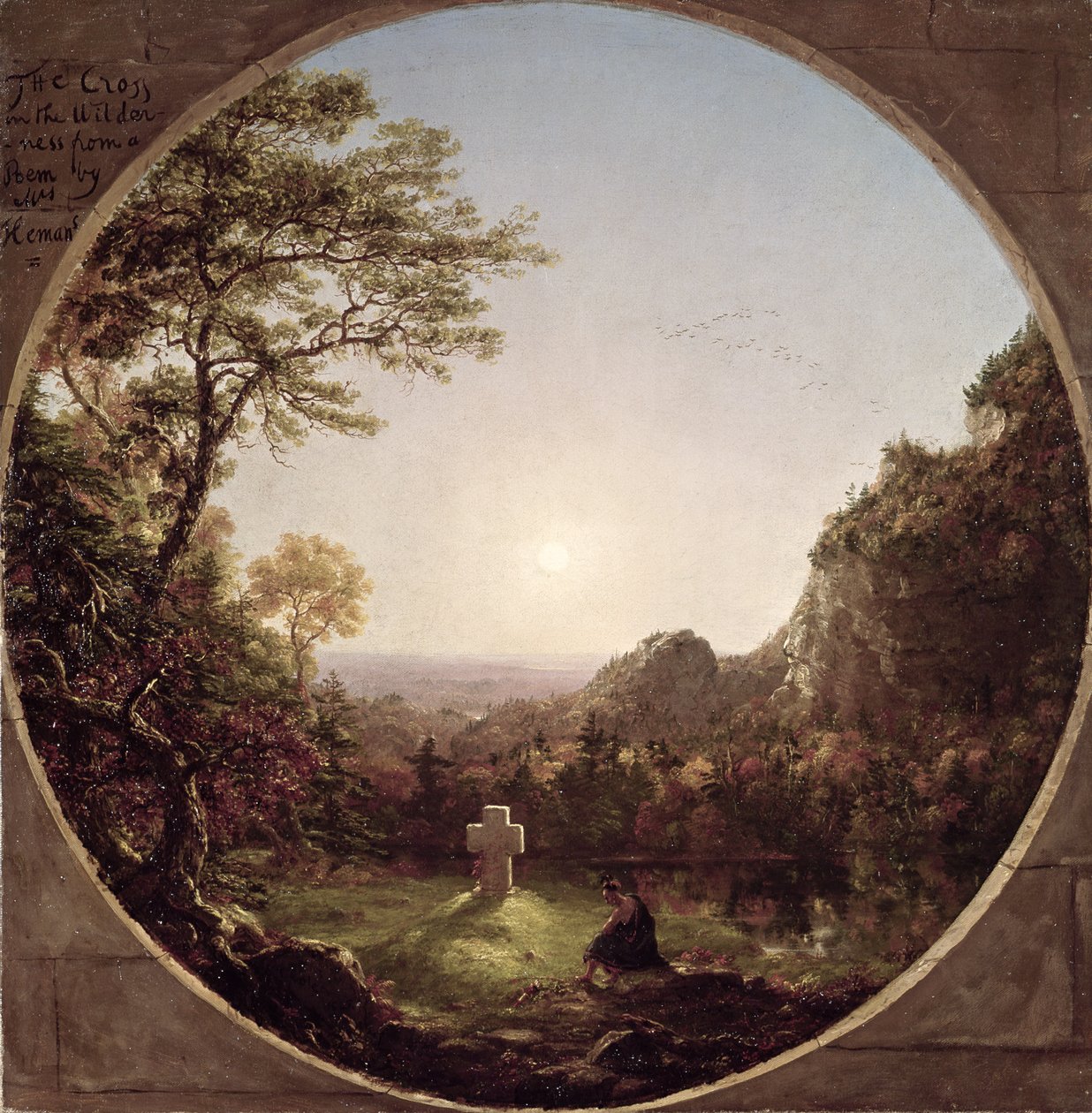 Det ensamma korset, 1845 av Thomas Cole
