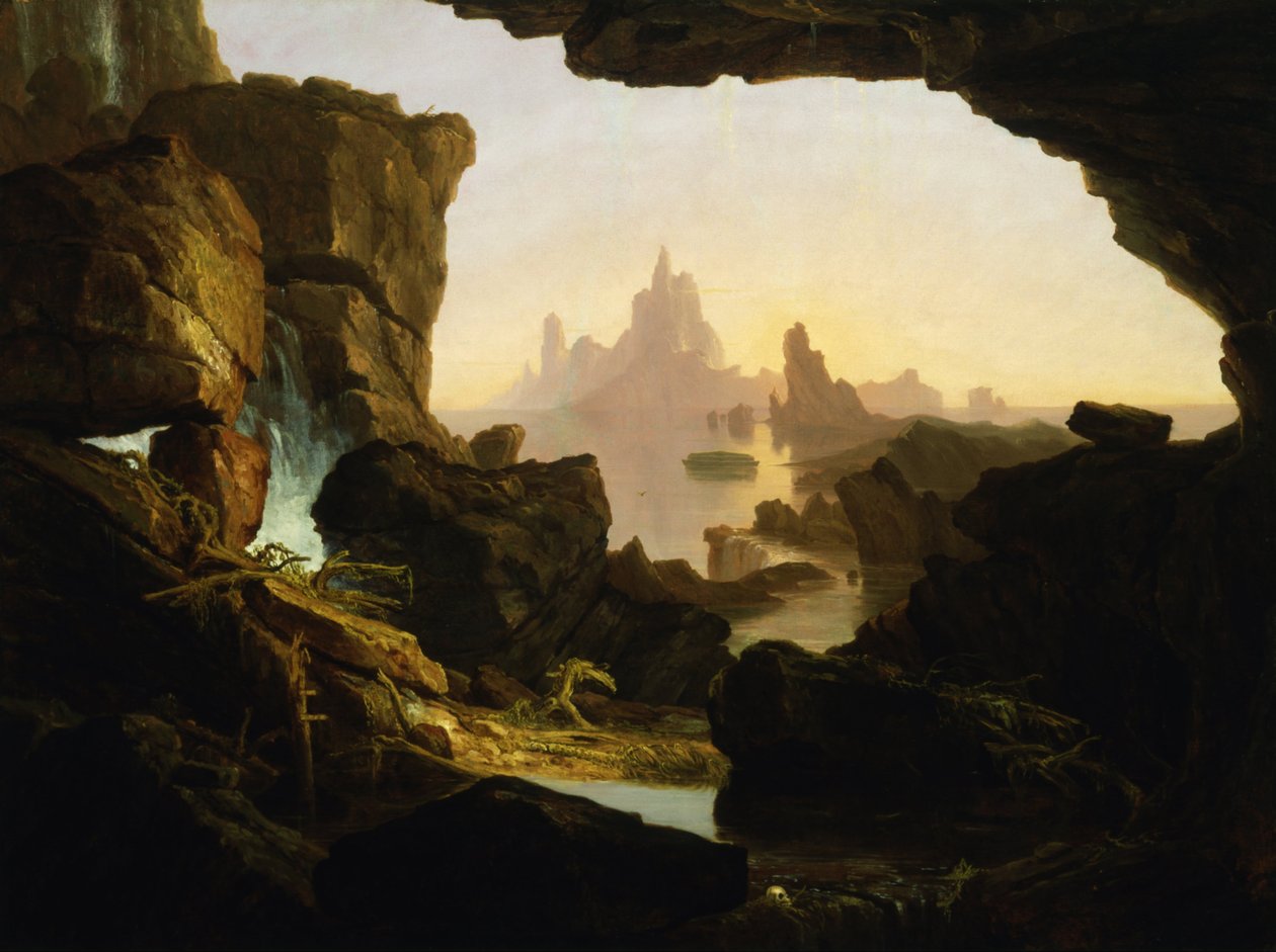 Sänkningen av översvämningens vatten av Thomas Cole