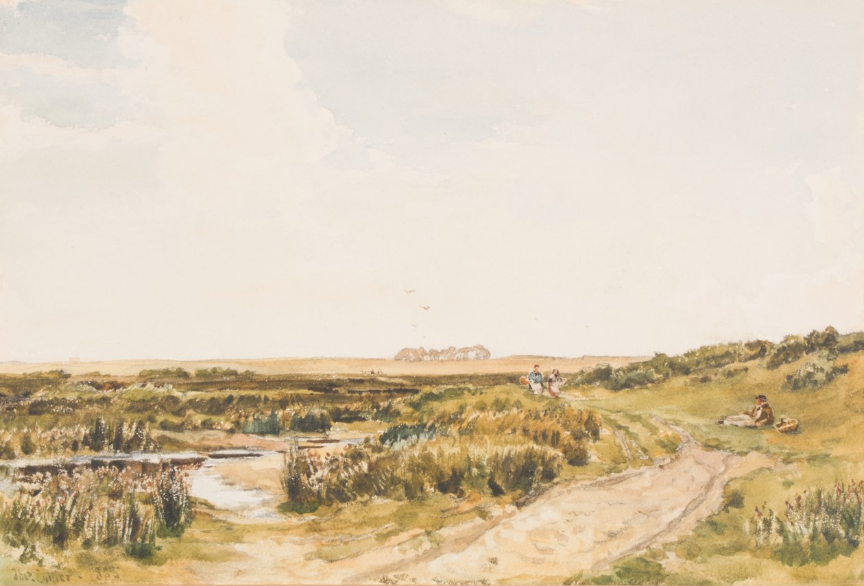 Figurer vid en bäck, 1885 av Thomas Collier