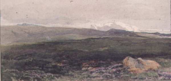 Kullarna nära Loch Awe, skymning av Thomas Collier