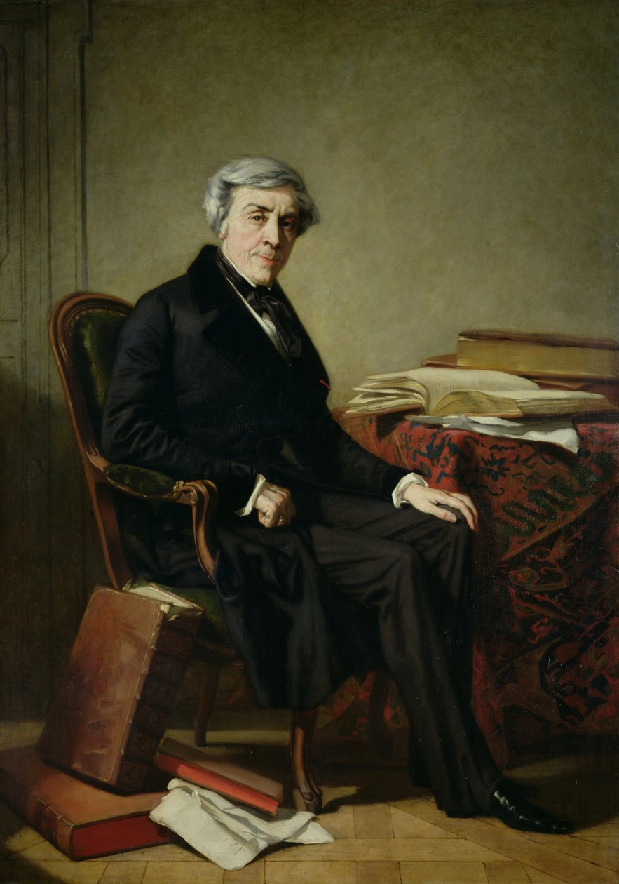 Porträtt av Jules Michelet (1798-1874) av Thomas Couture