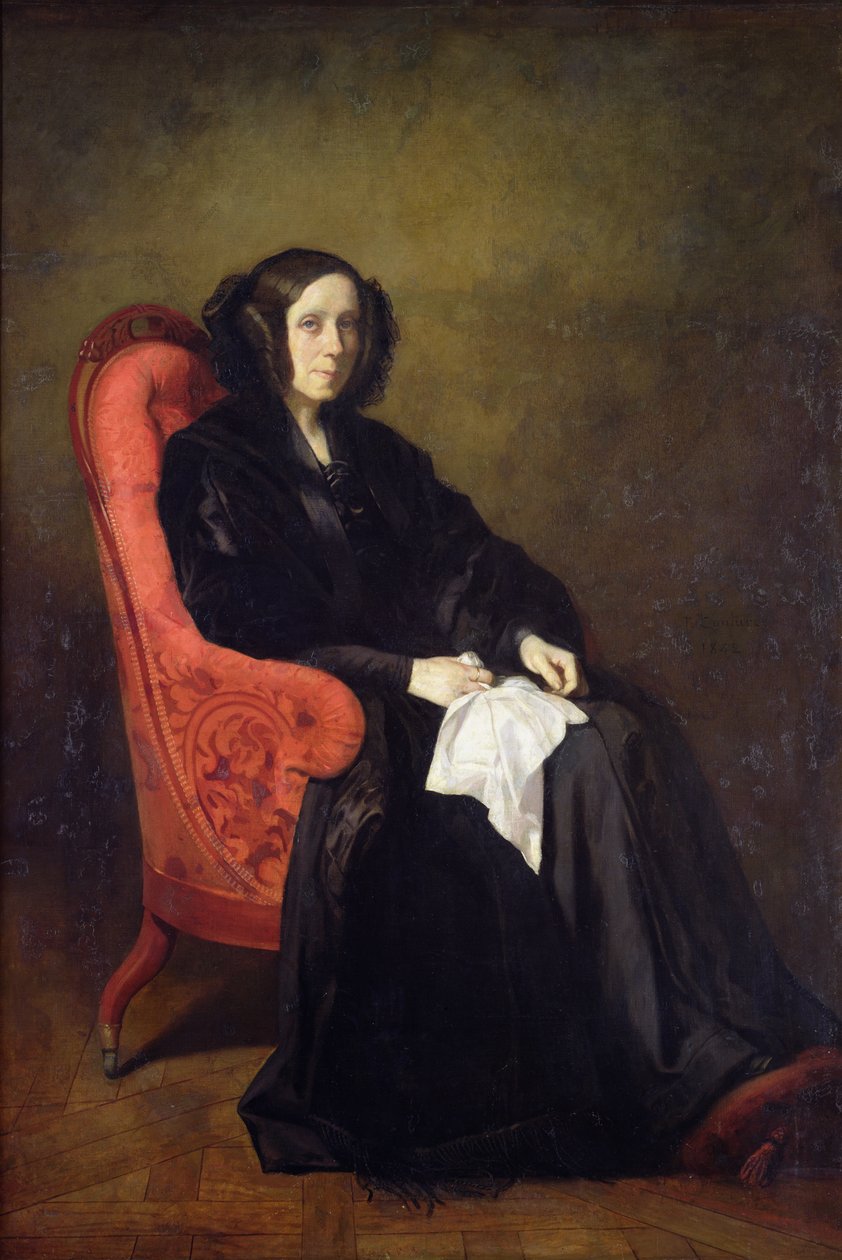 Porträtt av Madame Poullain-Dumesnil, 1842 av Thomas Couture