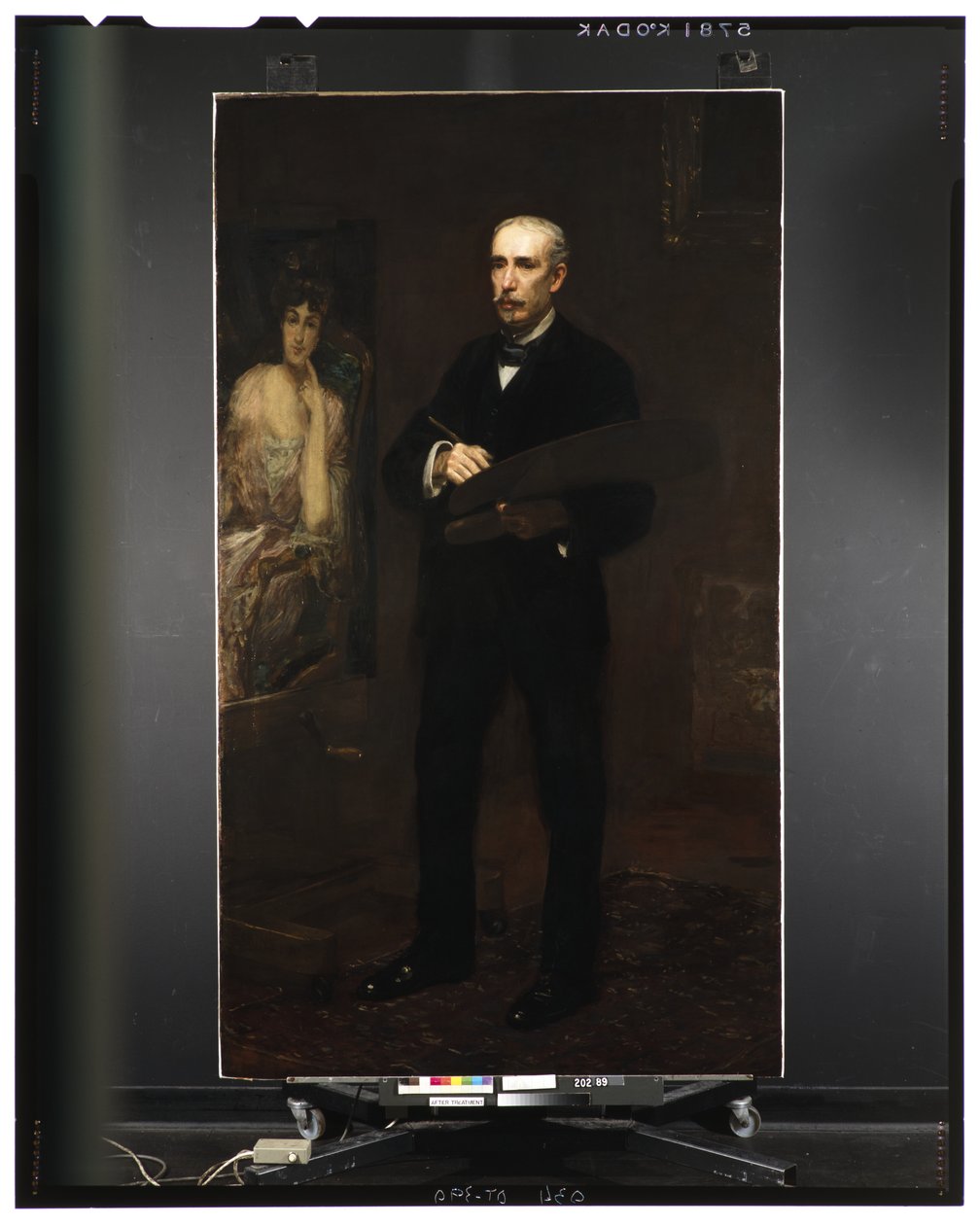 Porträtt av James Carroll Beckwith, 1904 av Thomas Eakins