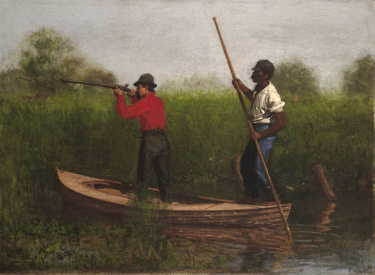 Järnvägsskjutning på Delaware, 1876 av Thomas Eakins