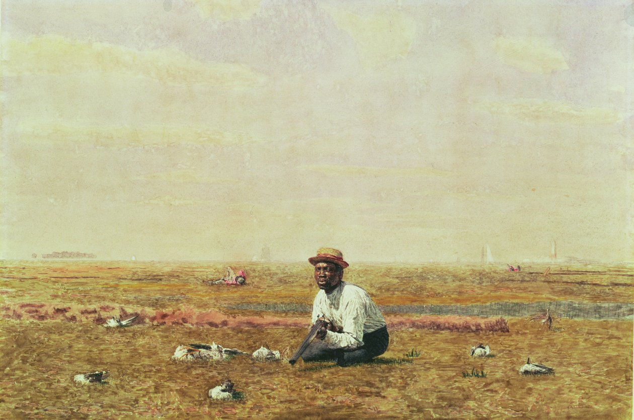 Visslande för Plover, 1874 (wc på papper) av Thomas Eakins